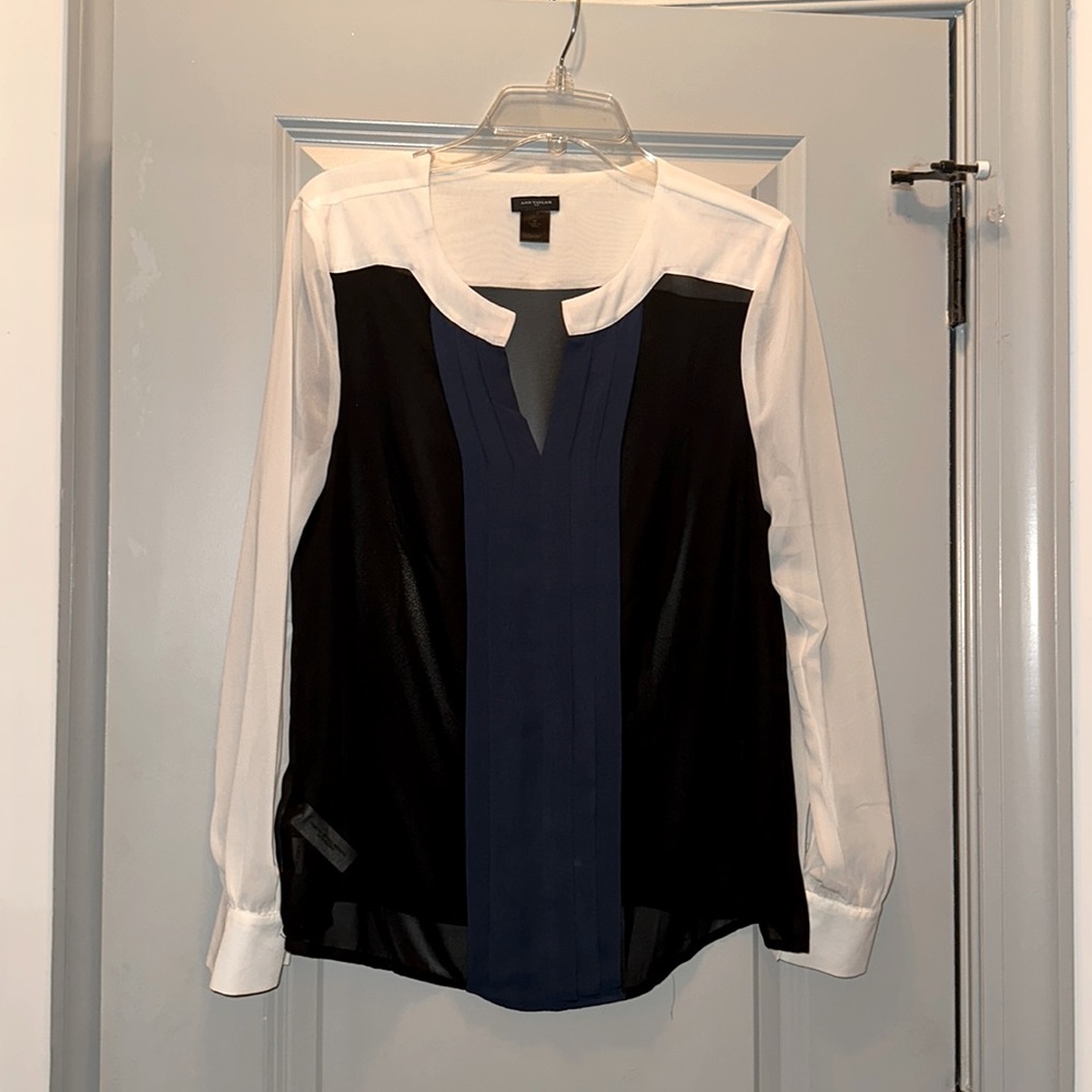 Ann Taylor Loft long sleeve blouse size medium